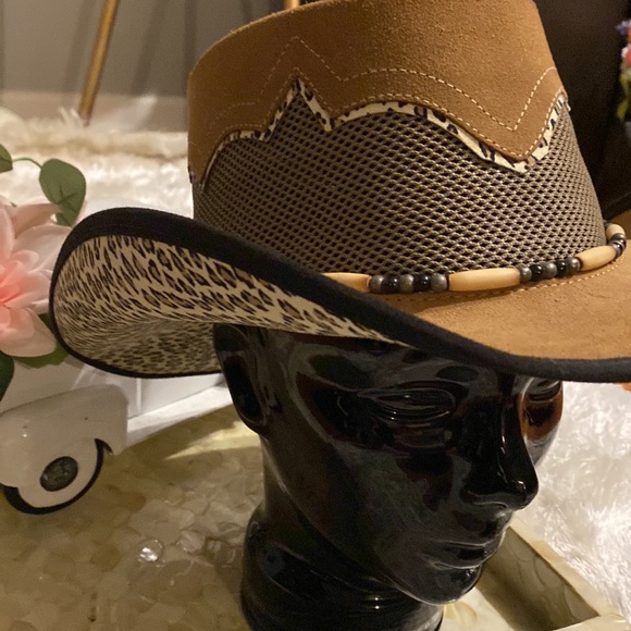 MEN'S HEAD'N HOME SIROCCO LEATHER HAT - Picture 4 of 12
